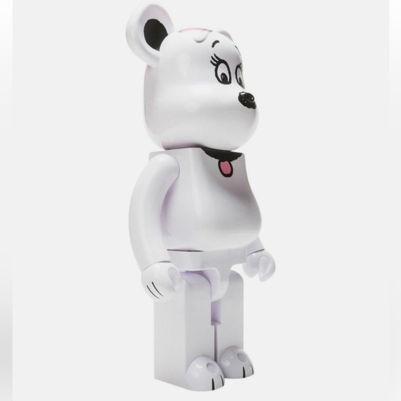 Belle Peanuts 400% Bearbrick Medicom BE@RBRICK Figure White Rare Limited Snoopy - Picture 2 of 4